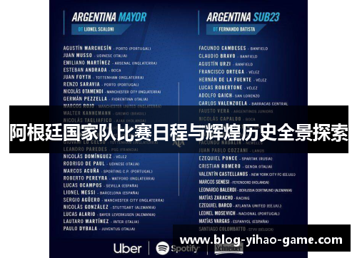 阿根廷国家队比赛日程与辉煌历史全景探索